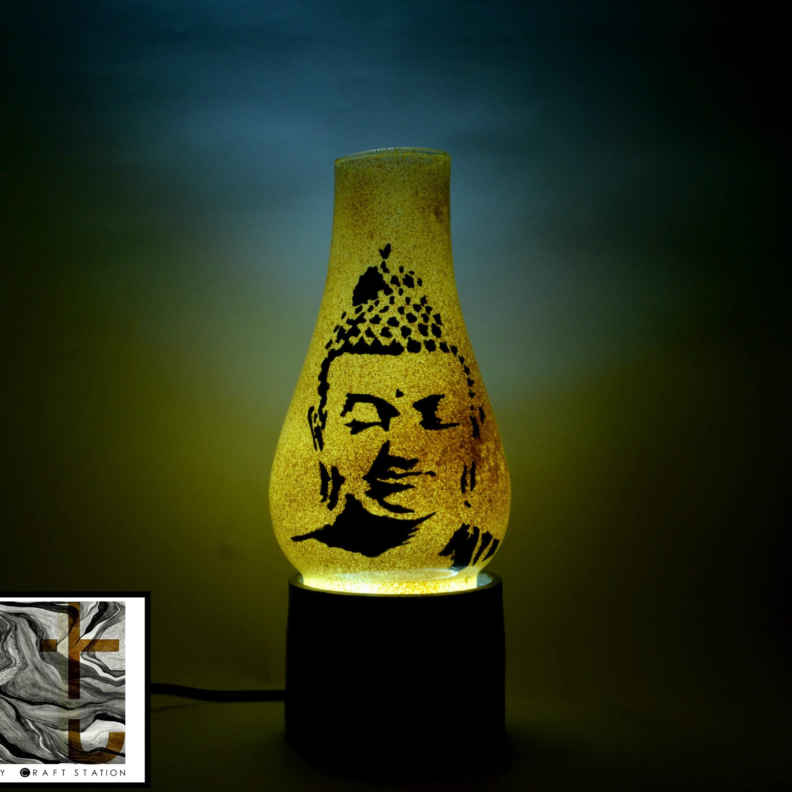 Unique Hand Paint Lamp 2