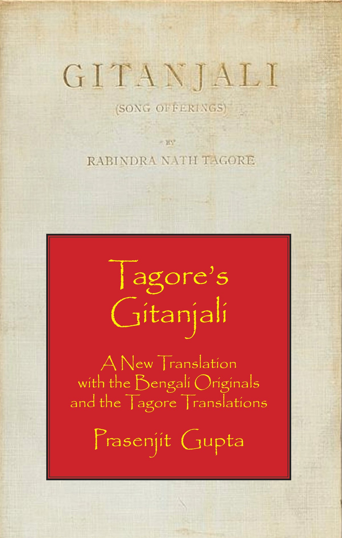 Tagore's Gitanjali by Rabindranath Tagore — Parabaas paperback English/Bengali edition, front cover