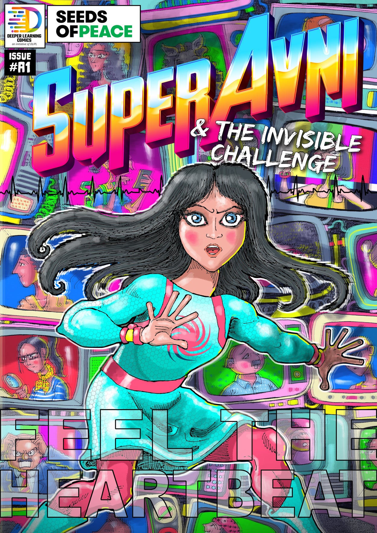 SuperAvni & The Invisible Challenge: Superhero comic book ( English graphic novel )