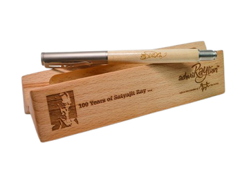 admiRaytion Satyajit Ray 100 Years Wooden Celebration Pen cum Wooden Case