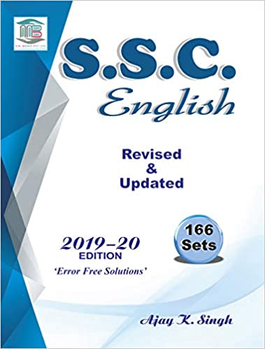 SSC English Revised &amp; Updated Previous Papers  Ajay Singh MB Publication Latest Edition 2019 - 2020 Paperback