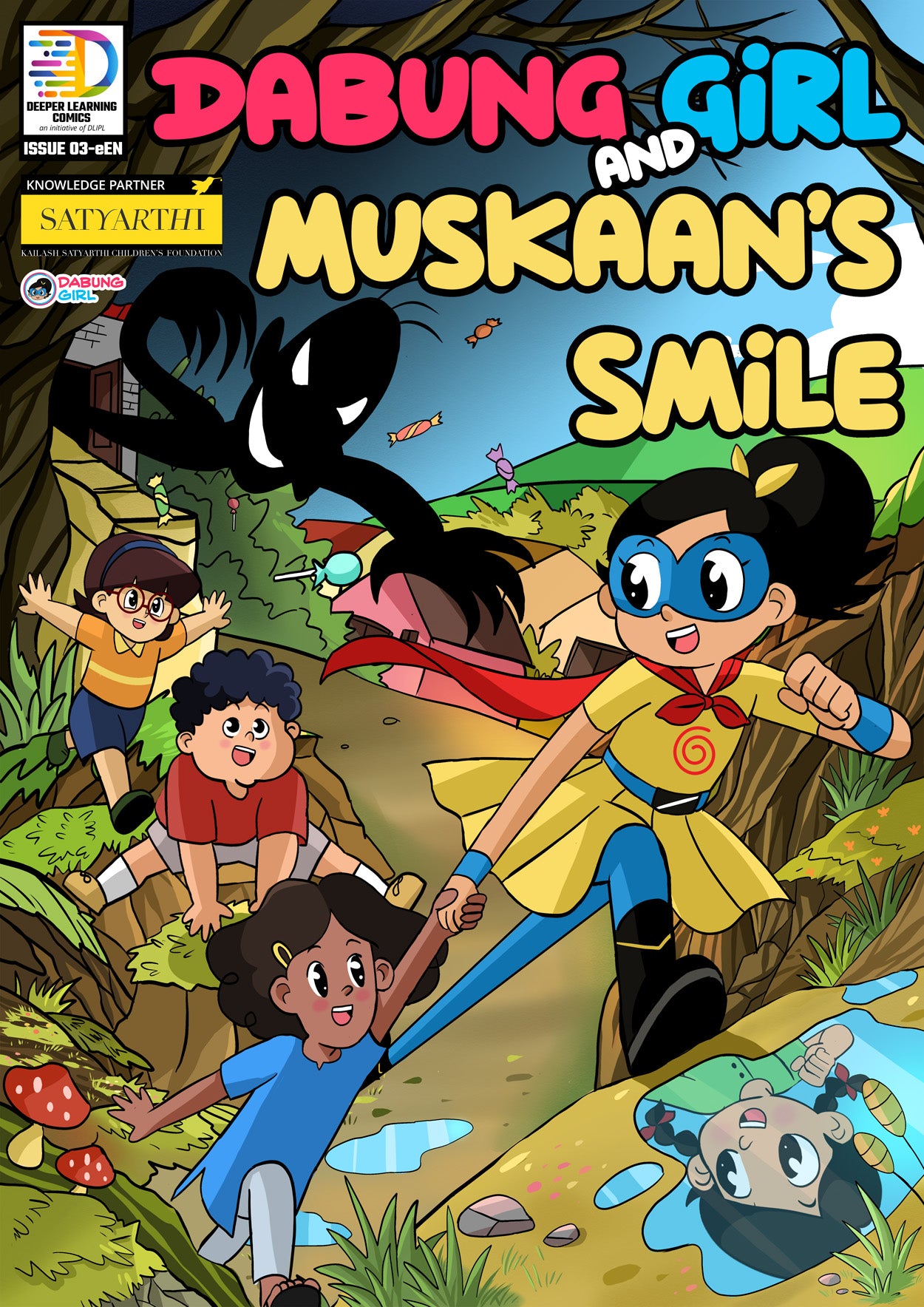 Dabung Girl and Muskaan’s Smile: Superhero comic book for kids on child protection ( English graphic novel for children )