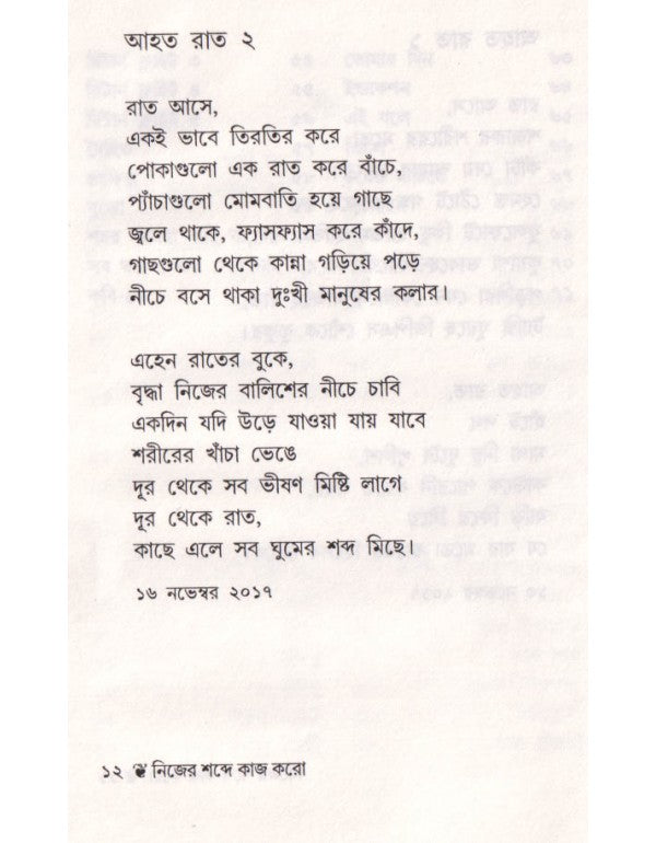 NIJER SHABDE KAAJ KARO , Anupam Roy