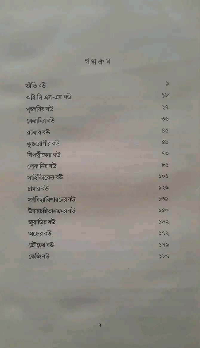 Bou [Manik Bandyopadhyay]