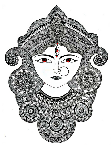 Godess Durga Art print