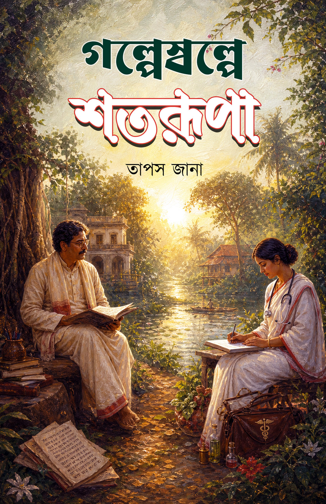 Golpe Sholpe Shotorupa by Tapas Jana book cover