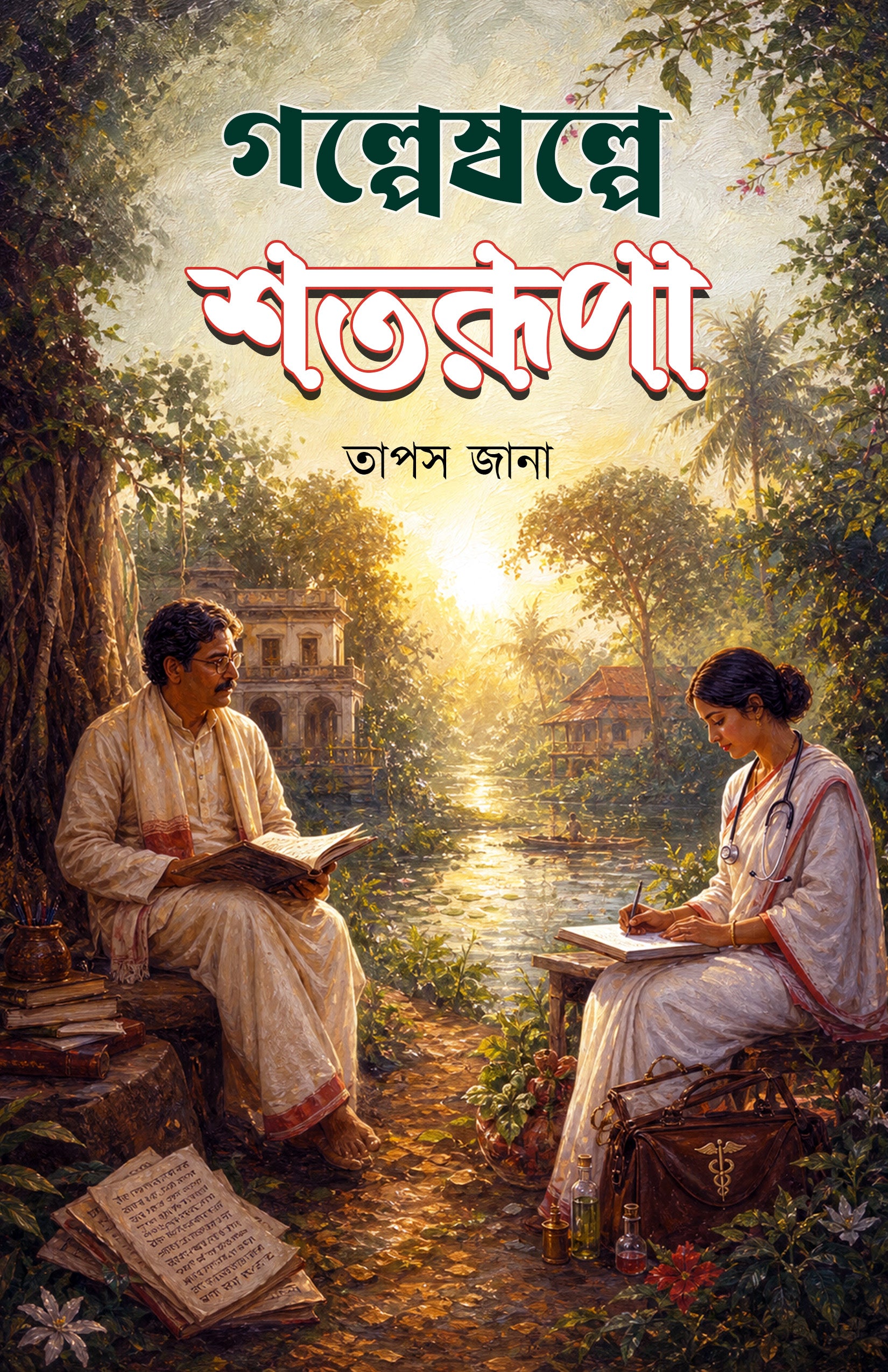 Golpe Sholpe Shotorupa by Tapas Jana book cover