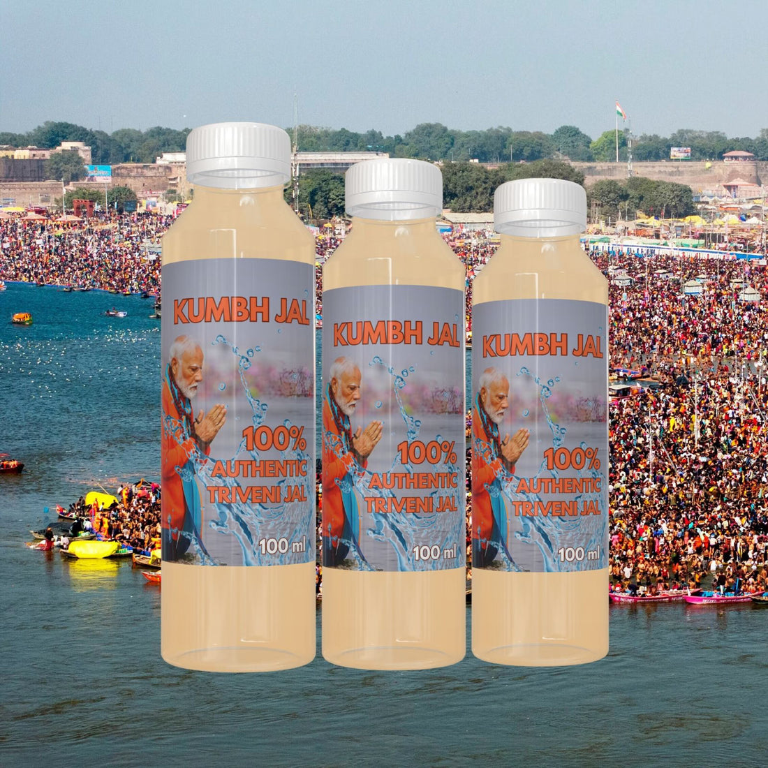 Kumbh Jal | Kumbh Holy Water | 100% Authentic Triveni Water | 100 ml