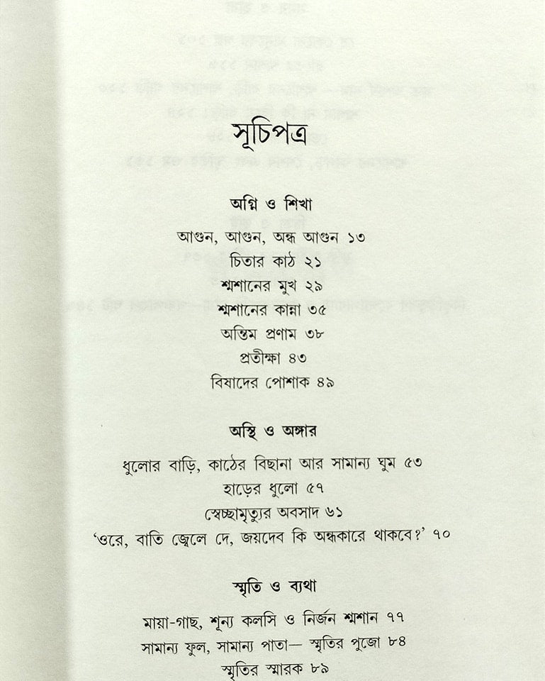 Shmashan: Manush Pora Dhowar Nirjan Smriti [Alok Sarkar]