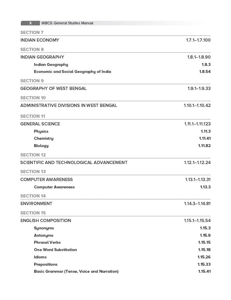 WBCS General Studies Manual, 9e 2025-26 by Nitin Singhania (IAS) | West Bengal Civil Services (Prelims & Main exams)| WBPSC | Solved Previous Years’ Questions (2015-2023) | Pluck-Out Chart