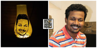 Custom Portrait Lamp Shade