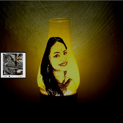 Custom Portrait Lamp Shade