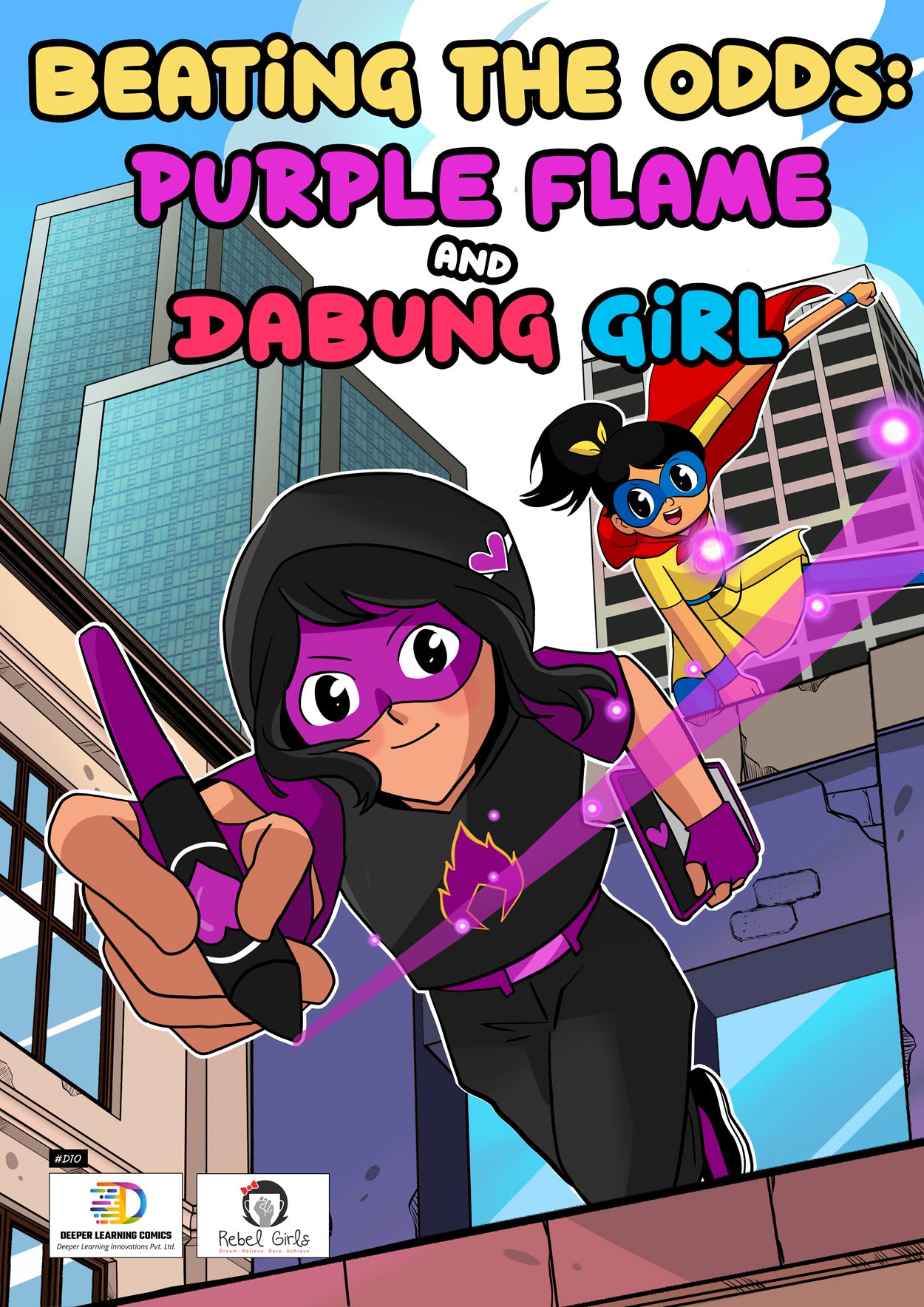 Beating the Odds: Purple Flame and Dabung Girl: Superhero comic book for kids ( English graphic novel for children )