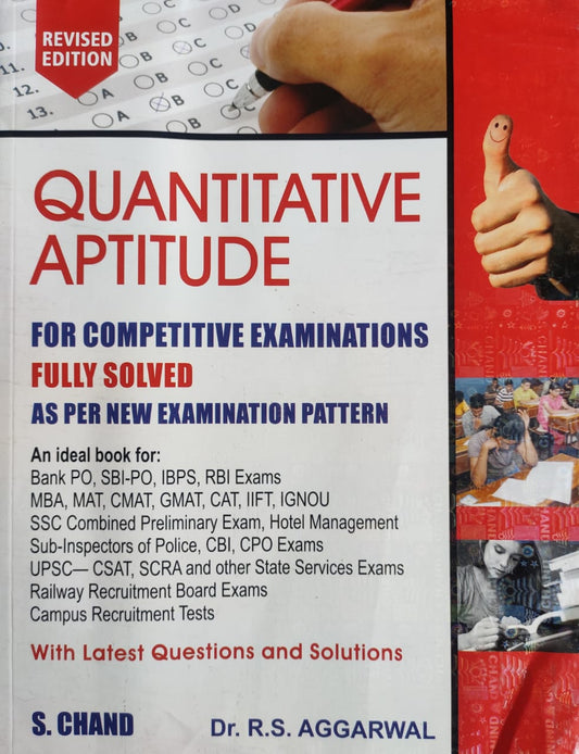 Quantitative Aptitude for Competitive Examinations  (English, Paperback, Aggarwal R. S.)