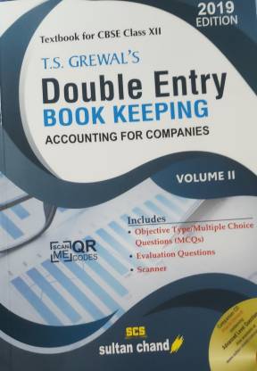 T.S. GREWAL'S DOUBLE ENTRY BOOK KEEPING (ACCOUNTING FOR COMPANIES) VOLUME II CLASS-XII  (ENGLISH, Paperback, T.S. GREWAL)